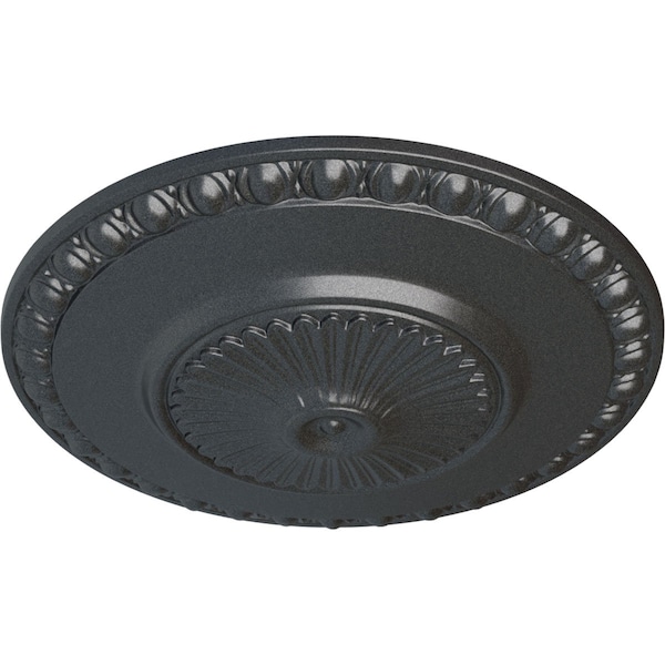 Lyon Ceiling Medallion (Fits Canopies Up To 3 5/8), Hand-Painted Pewter, 23 1/2OD X 3 1/4P